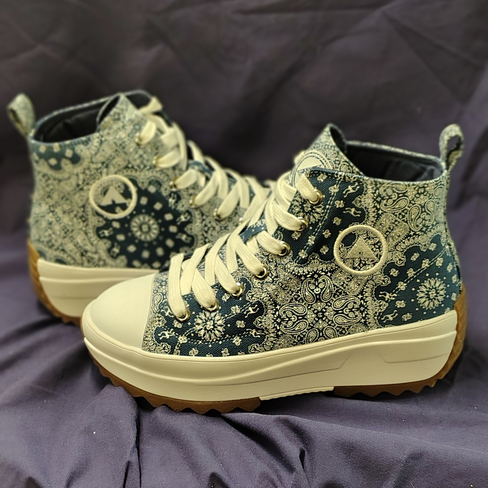 Women's Air Walk Sneakers. Patterned High-Top Sneakers